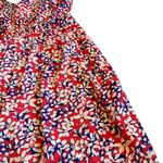 Yumi Kim Pink White Blue Floral Print Dress Spaghetti Strap Size Medium Women's Photo 5