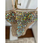 La Femme Cocktail Dress Sparkle Jeweled Ruched Party Wedding Bachelorette Rich Photo 4