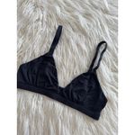 SKIMS Fits Everybody Triangle Bralette Onyx Size Medium Photo 3