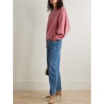 STAUD Pink Aura ribbed wool-blend sweater sz Medium Photo 3