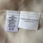 Kenar Womens Sheer Blouse Tank Top Embroidered Floral Design Button Down Beige Photo 7