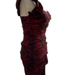 Jump  Apparel Red Black Evening Bodycon Mini Ruched Juniors Size 5/6 Dress #2.. Photo 3