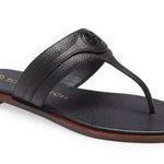 Tory Burch  Carson Thong Welt Leather Sandals in Perfect Black, Sz 8 - Like New! Photo 1