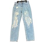 Aeropostale  Blue Jeans Womens 2 Mom Jeans Distressed Ripped Grunge‎ Streetwear Photo 1