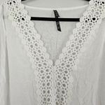 White Crochet Trim Cover Up | SZ 1x Photo 1