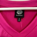 Bobeau  Women’s Long Sleeve V Neck Flowy Tee Fuchsia Size Medium NWT Photo 4