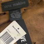 Steve Madden  dark brown Faux Suede fringe Poncho Photo 8