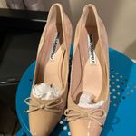 Karl Lagerfeld  Nude Block Heel Pumps Photo 1