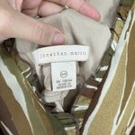 Jonathan Martin Vintage Y2K Johnathan Martin Midi Dress Size 14 Brown Green Abstract Sleeveless Photo 1