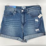 Abound Women’s High Rise Distressed Rolled Cuff Denim Jean Shorts Size 29 Photo 1