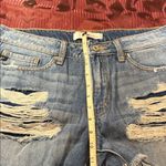 KanCan Blue Distressed Jean Shorts Size 28 Photo 4