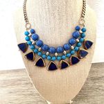 Jessica Simpson blue statement choker necklace Photo 1