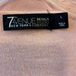 7th Avenue Women's Pink Cardigan Sweater Size L Long Sleeve V Photo 5
