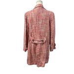 NWT Vintage Carlucci Pink Tweed Fully Lined Pea Coat Sz 14 Photo 5