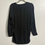 Rag and Bone Women's Black Debbie V-Neckline Black Button Collar Top Size Small Photo 3