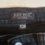 Judy Blue 7/28 Leopard Patch Black High Rise Ripped Skinny Jeans JB82168BK Photo 2