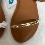 Universal Threads Universal Thread Brown and Gold Sandals Minimalist Design Photo 3