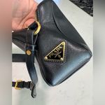 Prada bandoliera Black Glace Calf Leather crossbody bag Photo 13