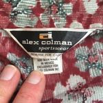 Vintage Alex Colman Sportswear Set: Floral Blouse & Scarf Red Size XL Photo 4