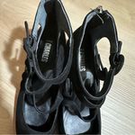 Charles by Charles David Charles by Charles Black Suede Triple Strap Mary Jane Block Heel Shoes 7.5‎ Photo 9