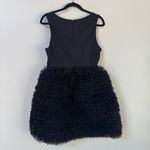 Anthropologie Hutch Twofer Satin Tulle Sleeveless Black Mini Dress size Medium Photo 7