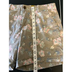 Gap Floral Print Women's mid rise cotton stretch chino shorts preppy minimalist Photo 6