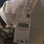 Mango NWT Twiggy Green Cream Black Tweed Blazer Dogtooth White Buttons sz Large Photo 8