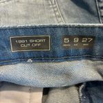 Volcom Women’s Jeans 1991 cut off geometric print denim shorts Photo 6