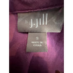 J.Jill Purple Linen Tie Neck Shift Dress Size Small Beach Lagenlook Coastal Photo 5