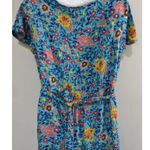 Pretty Garden Wrap Short Sleeve Maxi Dress Colorful Beautiful Boho Prairie sz M Size M Photo 5