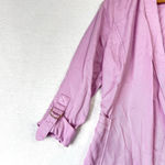 White House | Black Market  Jacket Drape-Front Roll-Sleeve Purple Medium Casual Photo 4