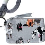 Vera Bradley  Dog Show Zip ID and Lanyard Gray Photo 4