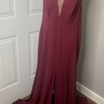 Eloquii Burgundy‎ maxi gown Photo 0