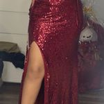 Prom Dress Red Size 8 Photo 3