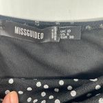 Missguided 90's Black White Polka Dot Puff Sleeve Milkmaid Mini Dress 6 Girly Photo 9