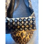 Kenneth Cole  Snake Print Studded Ballet Flats Pointed Toe Shoes Photo 1