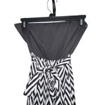 Xhilaration Black and White Chevron Dress strapless maxi dress - MEDIUM Photo 2