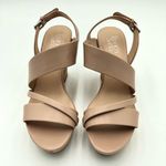 Franco Sarto  Blush/Nude Wedge Heel Sandals Size 10 Photo 1