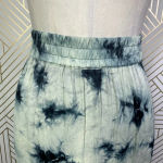 ZARA The Batik Tie Dye Midi Slip Skirt in Green Blue Size US XS Photo 3