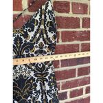 Free People  Queen Of Hearts Mini Dress Womens 6 Jacquard Print Gold Baroque Prom Photo 6