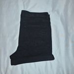 Wax Jean  Collection Black Distressed Denim Shorts 2X Stretchy Rolled Hem Photo 4