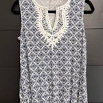 Sophie Max  Women’s Sleeveless Shirt Printed Tank Top Embroidery Sz Small EUC Photo 0