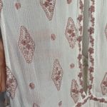 Free People  Embroidered Diamond V-Neck Tank Top W-658 Size S Photo 8