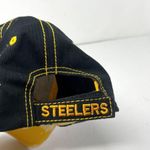 Reebok Vintage NFL Pittsburgh Steelers Bleach Splatter Dad Hat OS Photo 7