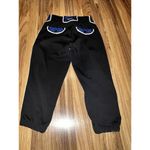Boombah Women's Size 28 Black Royal Blue White Stripe Softball‎ Pants Cropped Photo 3