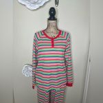 NTM: Pajamaramas Striped Waffle Knit Pajama Set Top & Drawstring Pants Sz M NWT Red Size M Photo 2