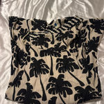 Farm Rio  One-Shoulder Black and White Dress Photo 5