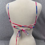 Zaful Women's Tie Dye Lace-Up Bikini Set High-Leg Size 4 Multicolor Photo 2