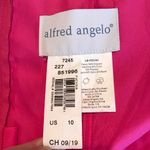 Alfred Angelo  strapless fuchsia party bridal dress size 10 sequins Barbie Prom Photo 2