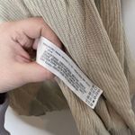 ZARA Ribbed Knit Longline Duster Cardigan Tan Beige Size Large Photo 11